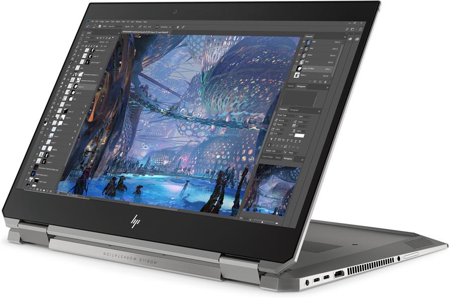 HP ZBook Studio x360 G5 Mobiel werkstation Zilver 39,6 cm (15.6"") 1920 x 1080 Pixels Touchscreen Intel® 9de generatie Core™ i7 16 GB DDR4-SDRAM 512 G