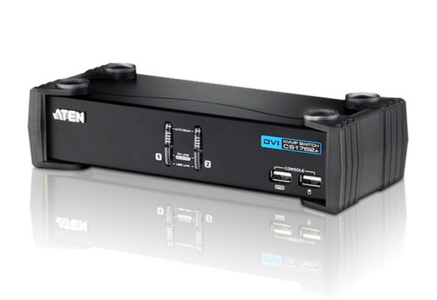 ATEN 2-poorts USB DVI/Geluid KVMP™-schakelaar