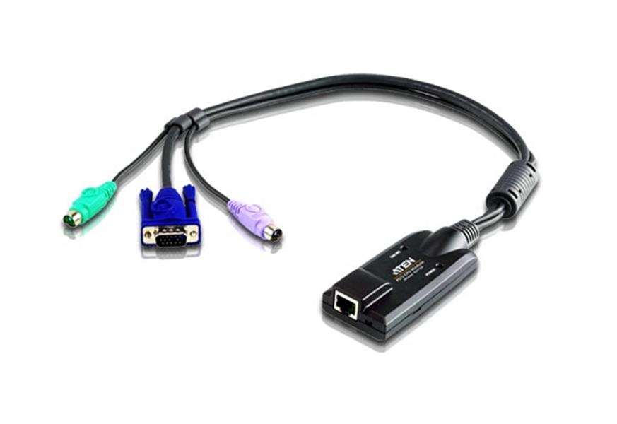 ATEN PS/2 VGA KVM-adapter met ondersteuning: voor Composiet video