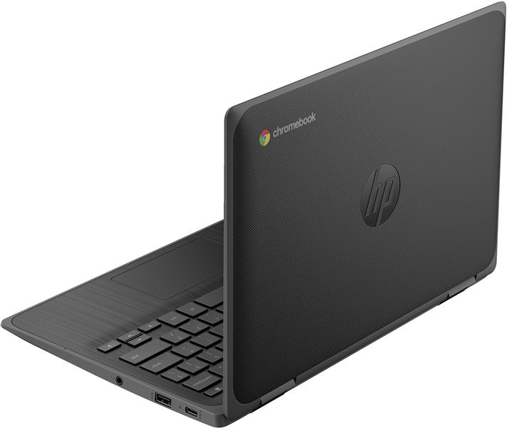 HP Chromebook Fortis x360 G3 J N5100 29,5 cm (11.6"") Touchscreen HD Intel® Celeron® 4 GB LPDDR4x-SDRAM 32 GB eMMC Wi-Fi 6 (802.11ax) ChromeOS Zwart
