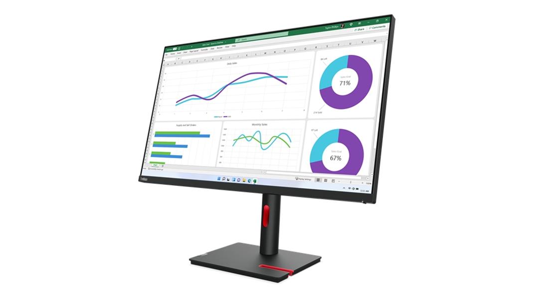 Lenovo ThinkVision T32h-30 LED display 80 cm (31.5"") 2560 x 1440 Pixels Quad HD Zwart