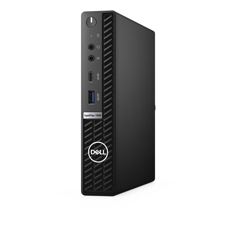 DELL OptiPlex 7080 Intel® 10de generatie Core™ i5 i5-10500T 8 GB DDR4-SDRAM 256 GB SSD MFF Zwart Mini PC Windows 10 Pro