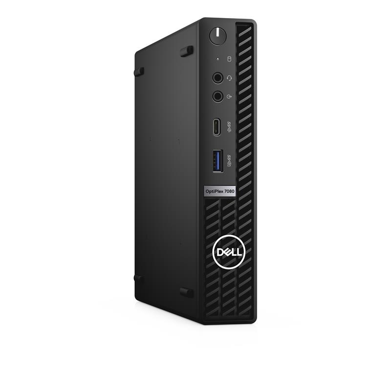 DELL OptiPlex 7080 Intel® 10de generatie Core™ i5 i5-10500T 8 GB DDR4-SDRAM 256 GB SSD MFF Zwart Mini PC Windows 10 Pro