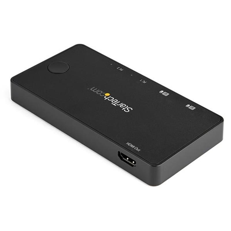 StarTech.com SV211HDUC KVM-switch Zwart