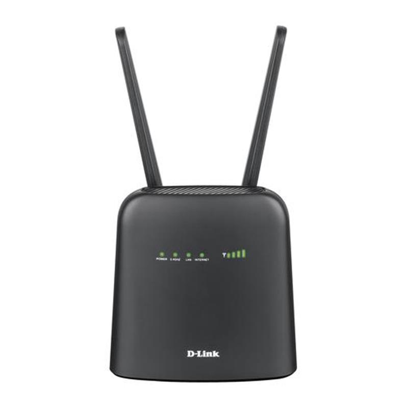 D-Link N300 draadloze router Ethernet Single-band (2.4 GHz) 3G 4G Zwart