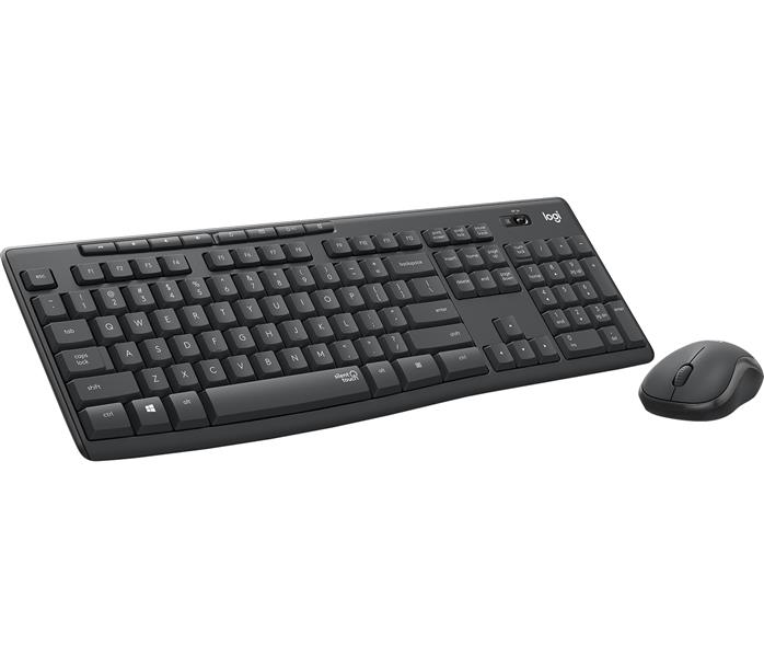 Logitech MK295 Silent Wireless Combo toetsenbord Inclusief muis USB QWERTY Scandinavisch Grafiet