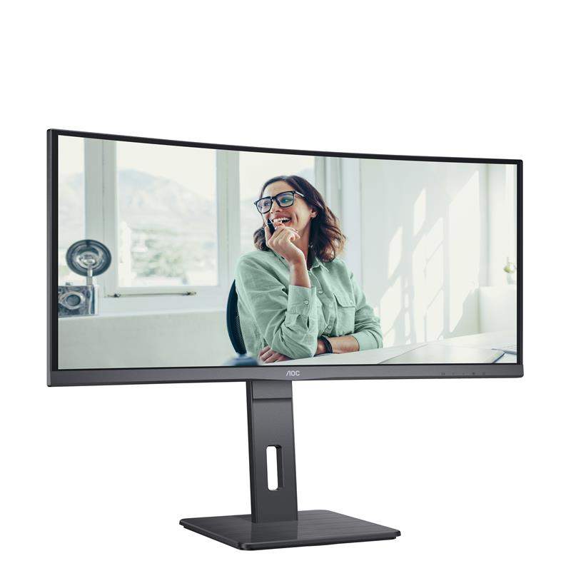 AOC CU34P3CV computer monitor 86,4 cm (34"") 3440 x 1440 Pixels UltraWide Quad HD LED Zwart