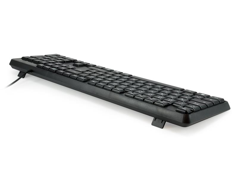 Equip Wired USB Keyboard toetsenbord QWERTZ Duits Zwart
