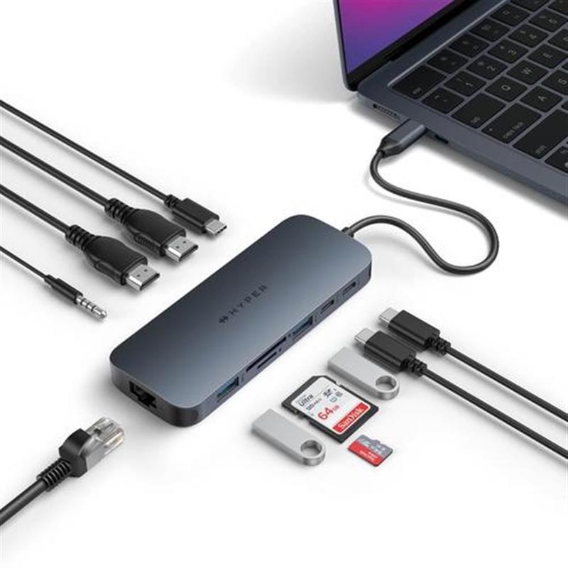 HyperDrive EcoSmart Gen2 Dual HDMI USB-C