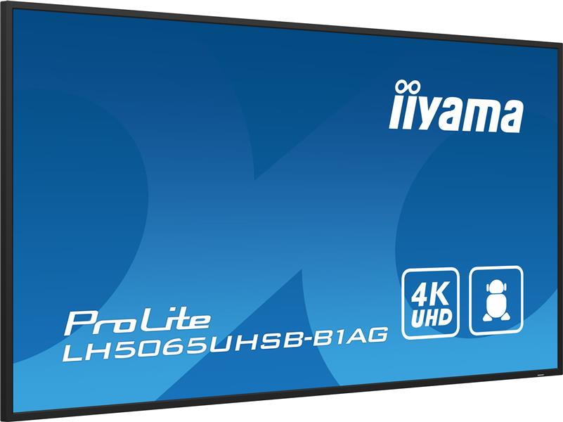 iiyama ProLite Digitale signage flatscreen 125,7 cm (49.5"") LCD Wifi 500 cd/m² 4K Ultra HD Zwart Type processor Android 11 24/7