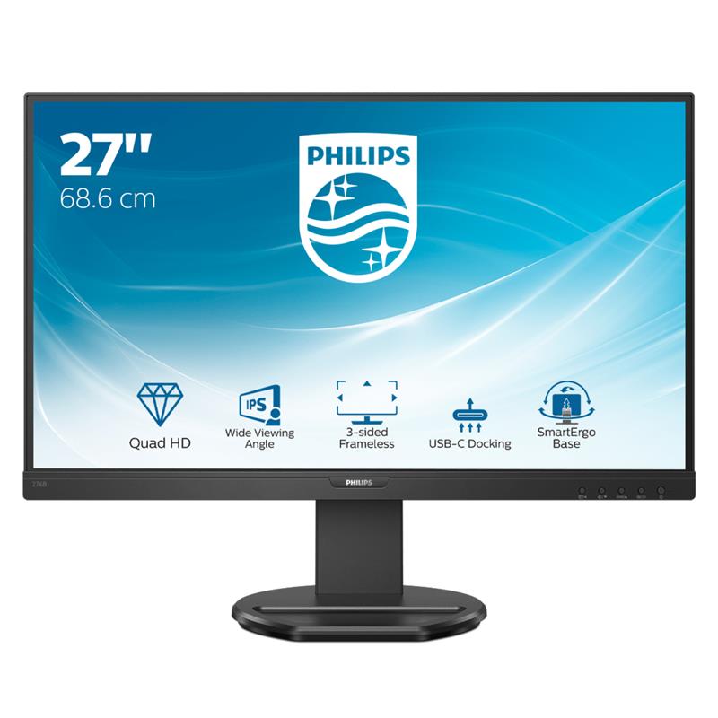 Philips B Line 276B9/00 LED display 68,6 cm (27"") 2560 x 1440 Pixels Quad HD Zwart
