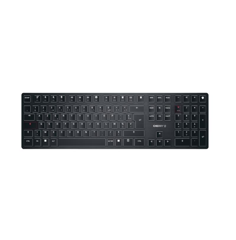 CHERRY KW X ULP toetsenbord USB + RF Wireless + Bluetooth AZERTY Frans Zwart