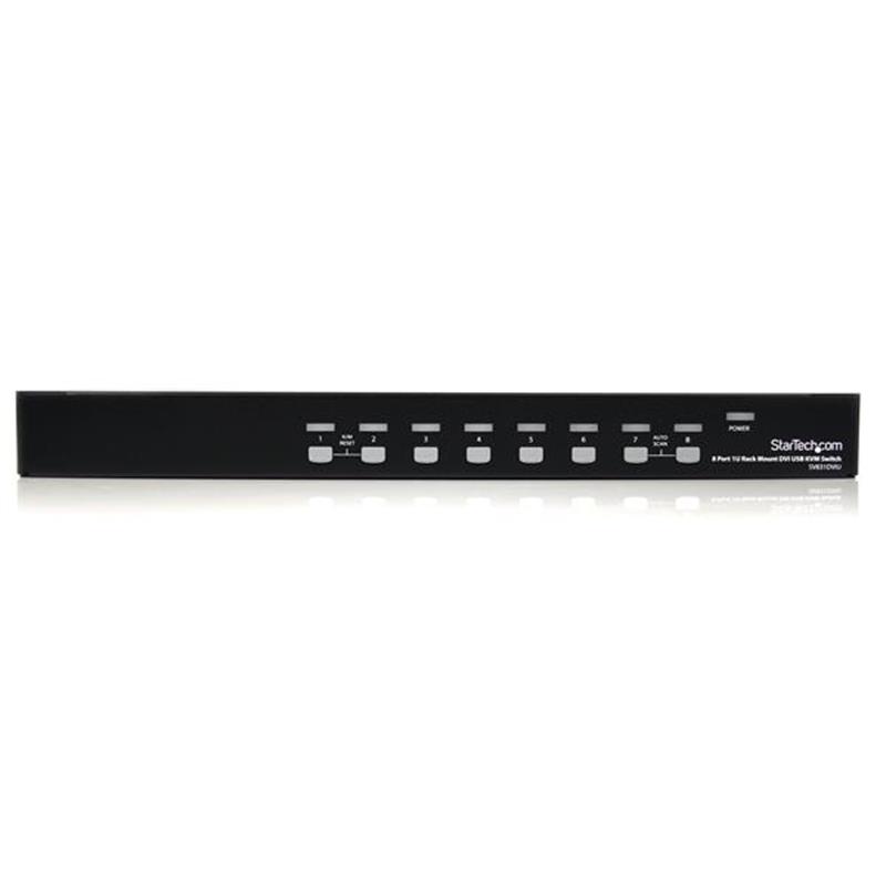 StarTech.com 8-poort 1U-Rack DVI USB KVM-switch