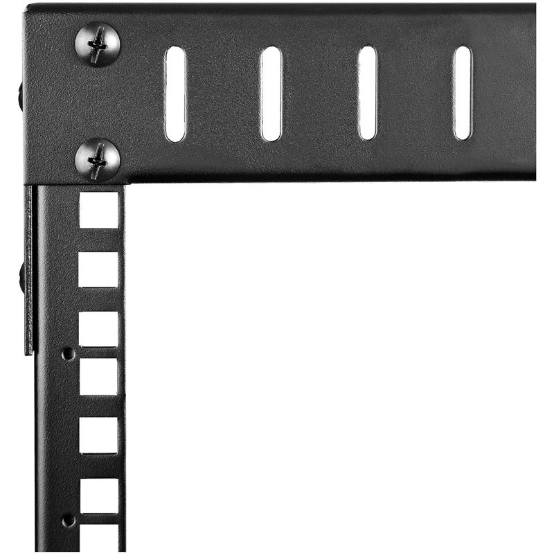 StarTech.com 8U 19"" Wandmonteerbaar Netwerk Rack, Verstelbare Diepte 30 tot 51cm, 2 Post Open Frame Rack voor Switch/Data/AV/IT/Communicatie Apparatu