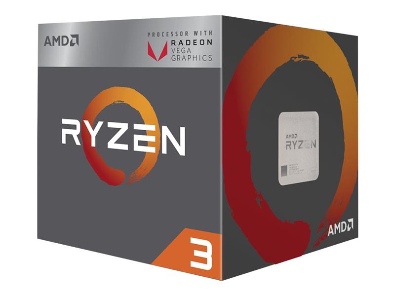 AMD Ryzen 3 3200G 3 6 4 0GHz 4 4 C T Vega8 AM4 Wraith Stealth Koeler 65 Watt