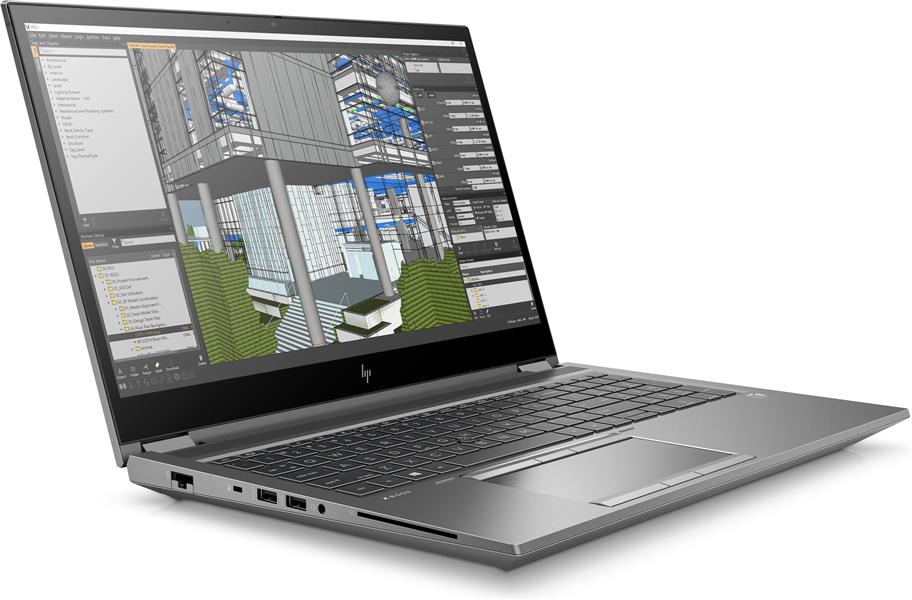 HP ZBook Fury 15 G7 Mobiel werkstation Zilver 39,6 cm (15.6"") 1920 x 1080 Pixels Intel® 10de generatie Core™ i7 32 GB DDR4-SDRAM 1000 GB SSD NVIDIA Q