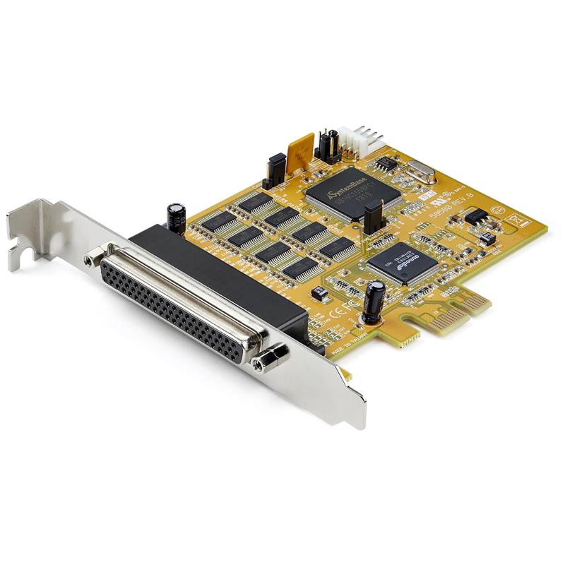 StarTech.com 8-Port PCI Express RS232 Serial Adapter Card - PCIe RS232 Seriële Kaart - 16C1050 UART Expansion Serieel - Multiport Serial DB9 Uitbreidi