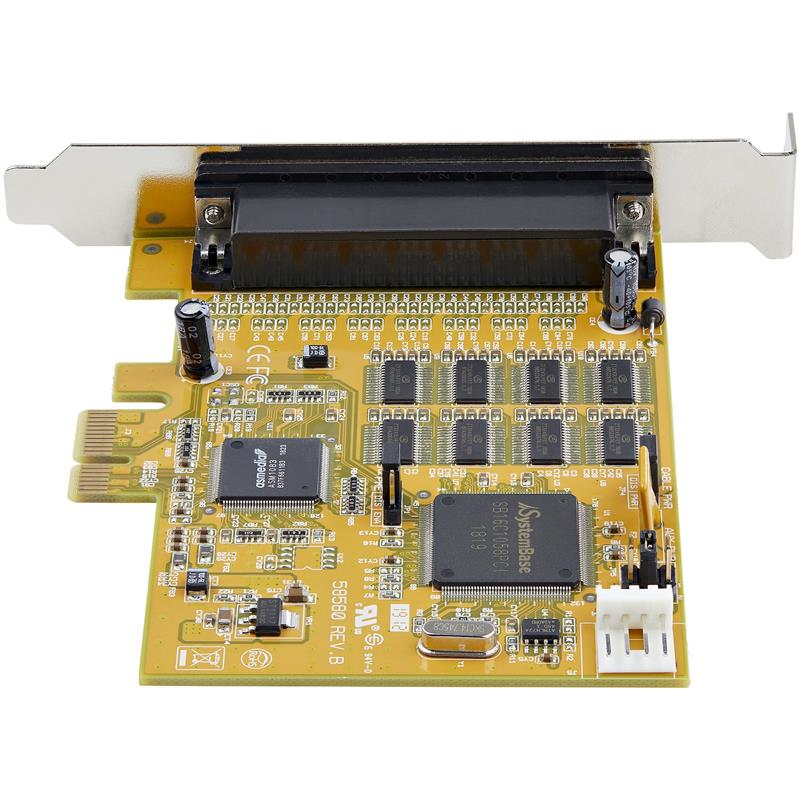 StarTech.com 8-Port PCI Express RS232 Serial Adapter Card - PCIe RS232 Seriële Kaart - 16C1050 UART Expansion Serieel - Multiport Serial DB9 Uitbreidi