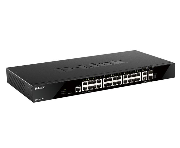 D-Link DGS-1520-28 netwerk-switch Managed L3 10G Ethernet (100/1000/10000) 1U Zwart