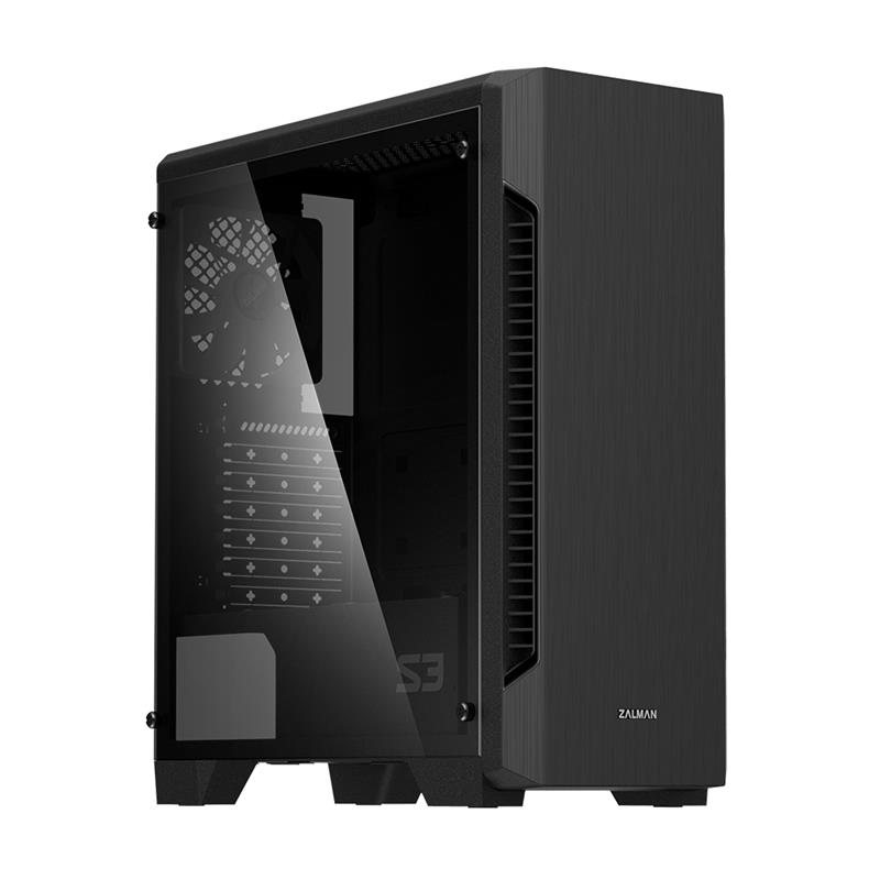 Zalman S3 TG computerbehuizing Midi Tower Zwart