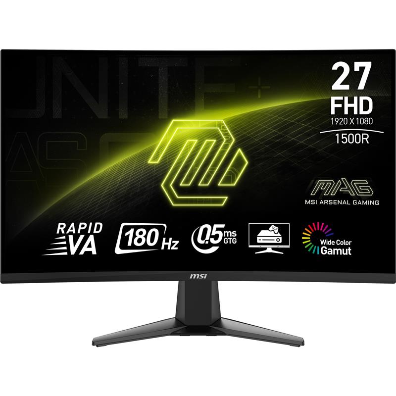 MSI MAG 27C6F computer monitor 68,6 cm (27"") 1920 x 1080 Pixels Full HD LCD Zwart