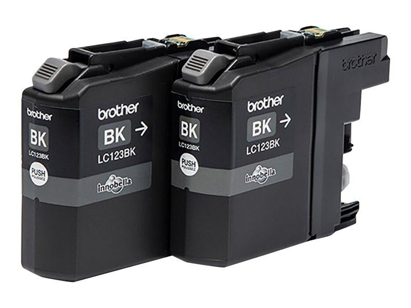 Brother LC-123BKBP2 inktcartridge Origineel Zwart Multipack 2 stuk(s)