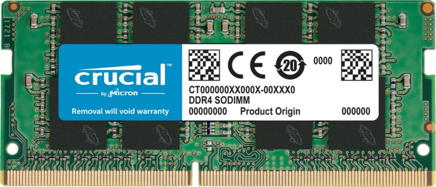 Crucial CT16G4SFRA266 geheugenmodule 16 GB 1 x 16 GB DDR4 2666 MHz