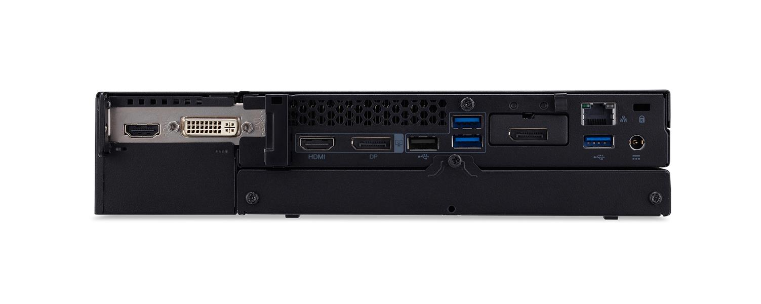 Acer Veriton N VN4670GT Intel® Core™ i5 i5-10400 8 GB DDR4-SDRAM 256 GB SSD Windows 10 Pro Mini PC Zwart