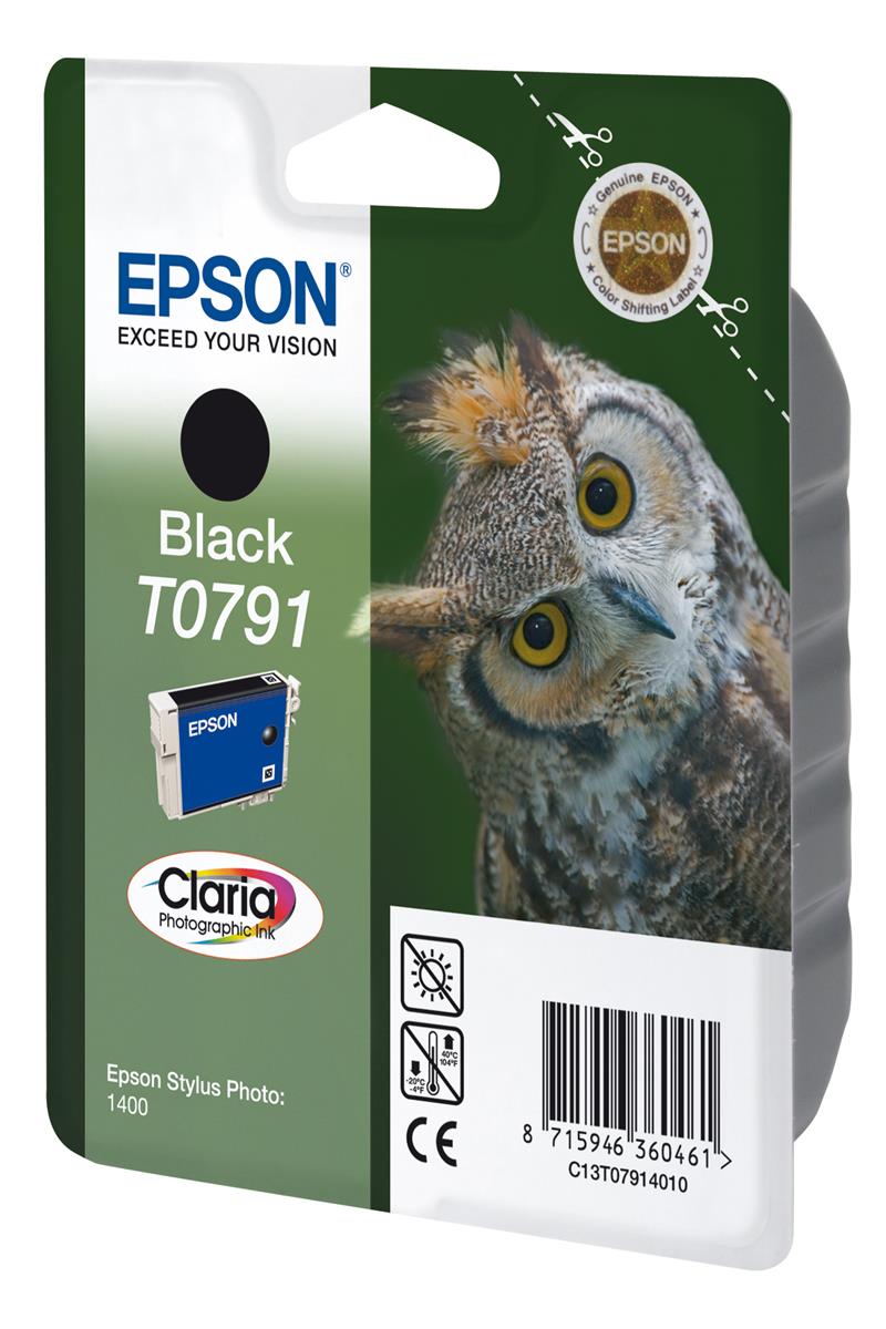 Epson Owl inktpatroon Black T0791 Claria Photographic Ink