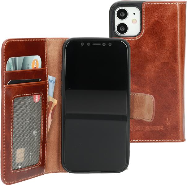 Mobiparts Excellent Wallet Case 2.0 Apple iPhone 12 Mini Oaked Cognac