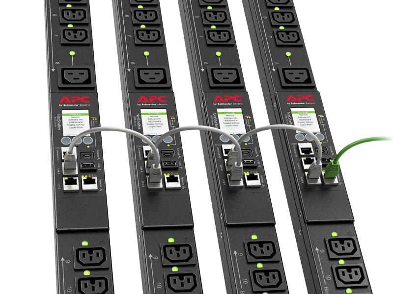 APC Rack PDU APDU9953, Switched, 0U, 32A, 230V, (21x) C13 & (3x) C19, IEC 309 32A stekker