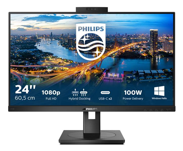 Philips B Line 243B1JH/00 computer monitor 60,5 cm (23.8"") 1920 x 1080 Pixels Full HD LCD Zwart