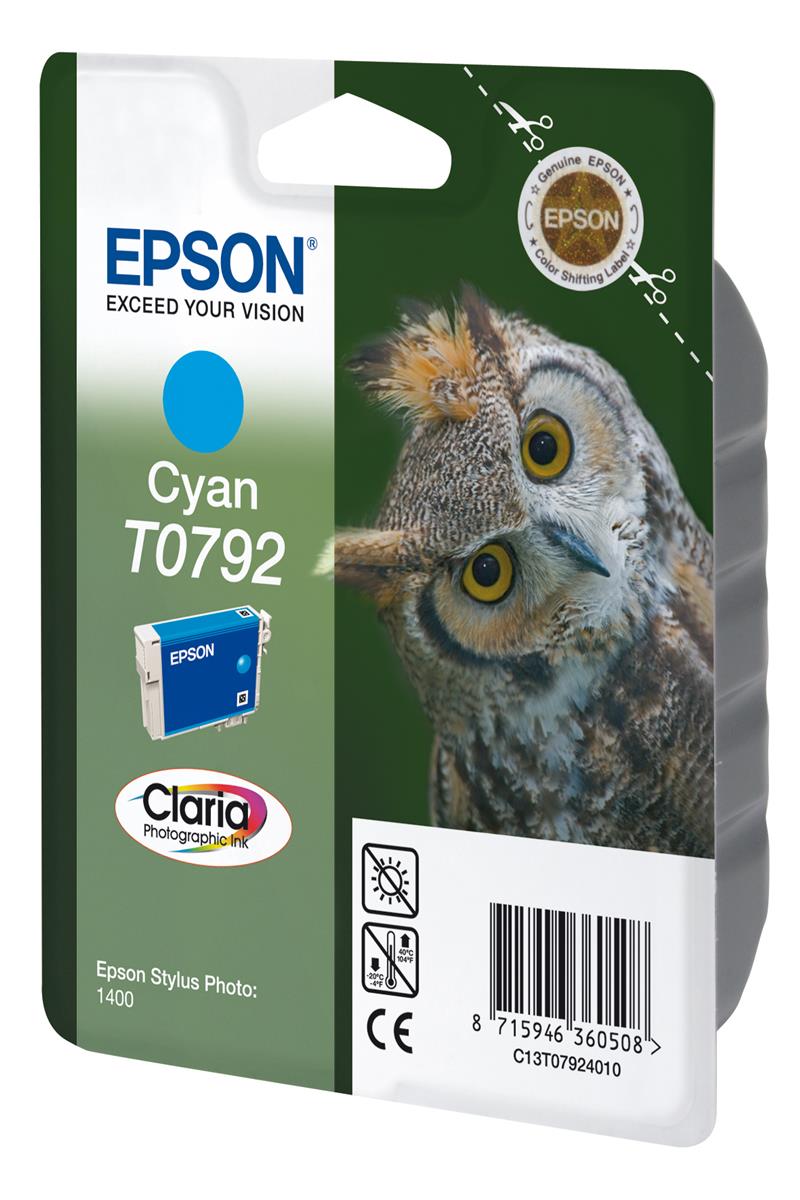 Epson Owl inktpatroon Cyan T0792 Claria Photographic Ink
