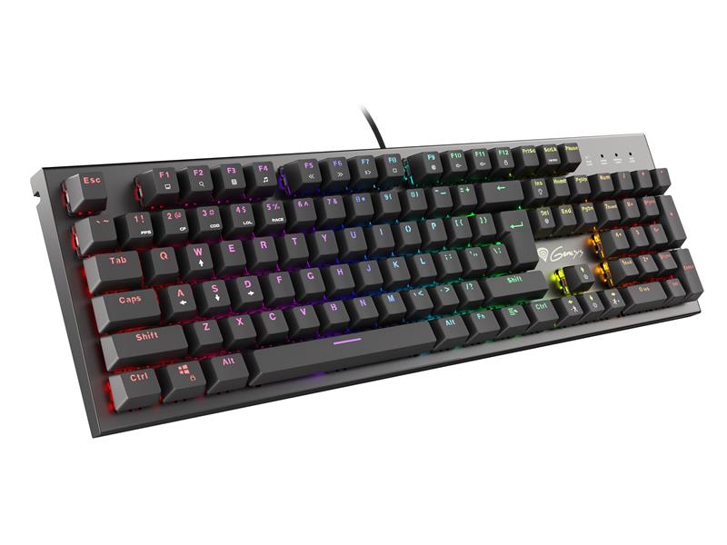 GENESIS Thor 300 RGB toetsenbord Gamen USB QWERTY Spaans Zwart