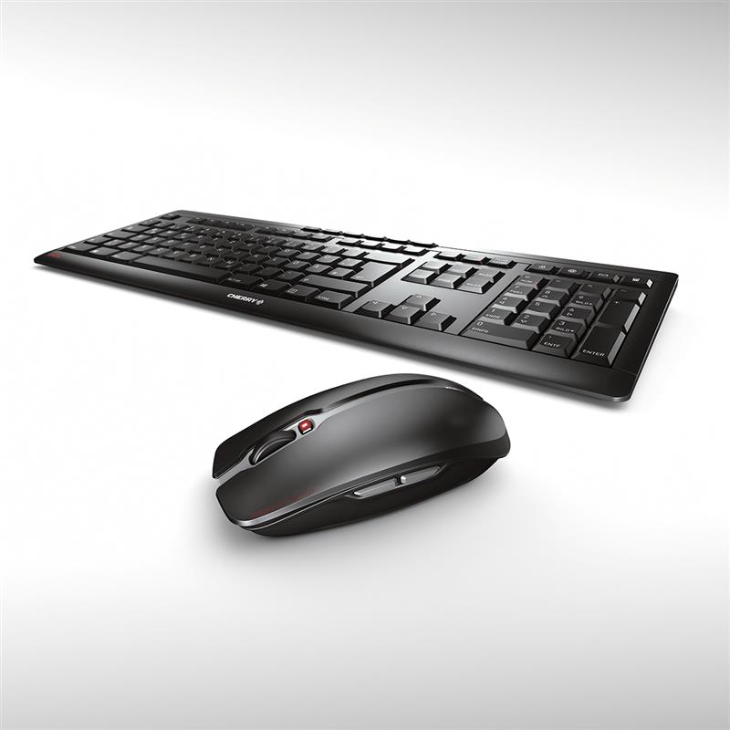 CHERRY Stream Desktop toetsenbord RF Draadloos QWERTZ Duits Zwart