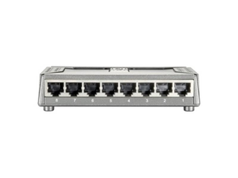LevelOne FSW-0808TX Unmanaged Fast Ethernet (10/100) Grijs