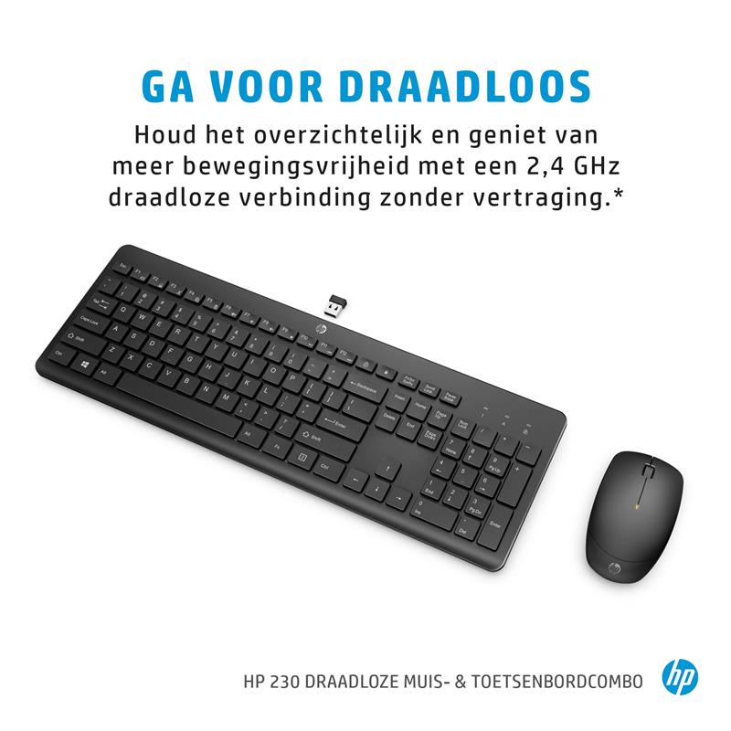 HP 230 draadloze muis- en toetsenbordcombo