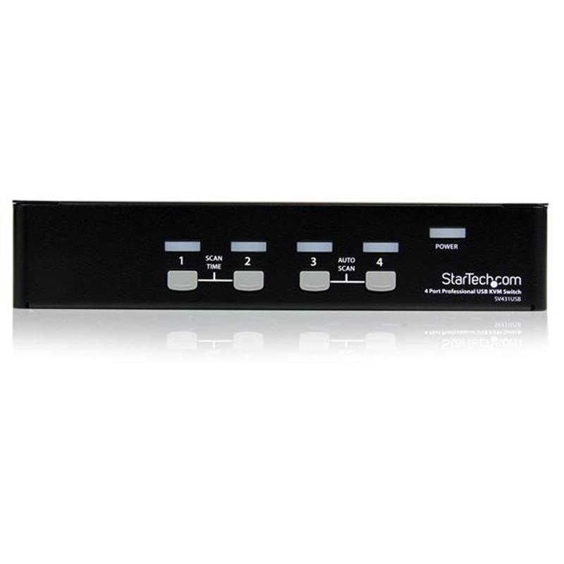 StarTech.com 4-poort Professionele VGA USB KVM-Switch met Hub