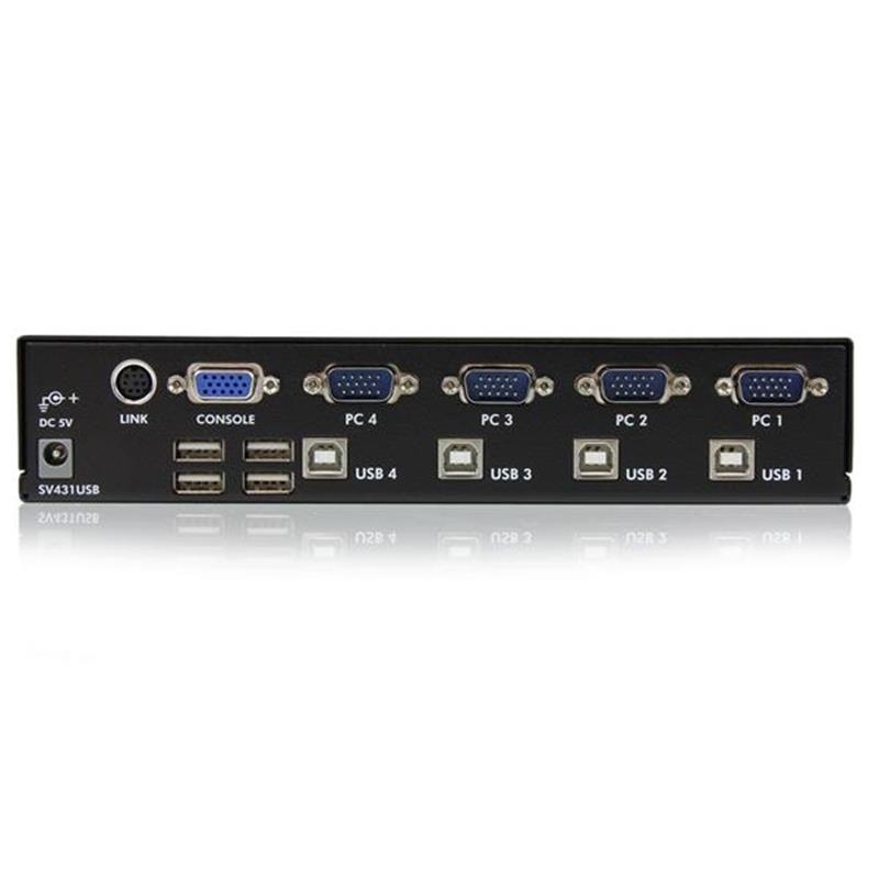 StarTech.com 4-poort Professionele VGA USB KVM-Switch met Hub