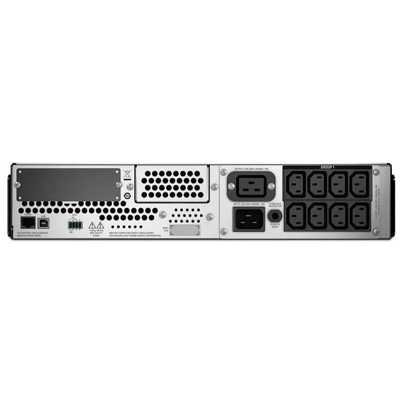 APC Smart-UPS SMT2200RMI2U Noodstroomvoeding - 8x C13, 1x C19, USB, Rack Mountable, 2200VA