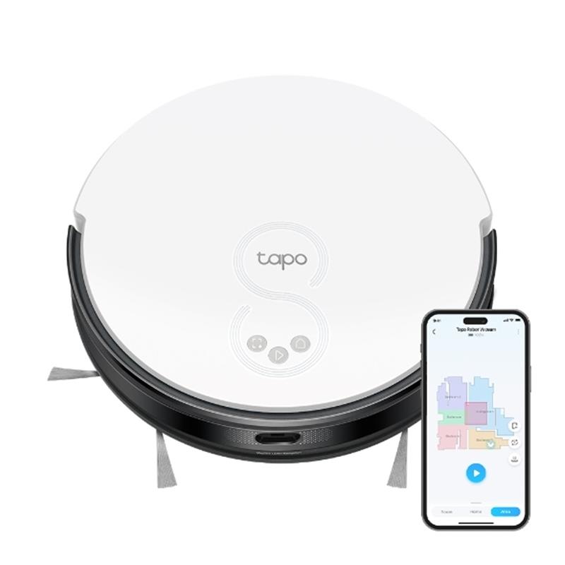 TP-Link Tapo RV20 Mop robotstofzuiger 0,4 l Zakloos Zwart, Wit