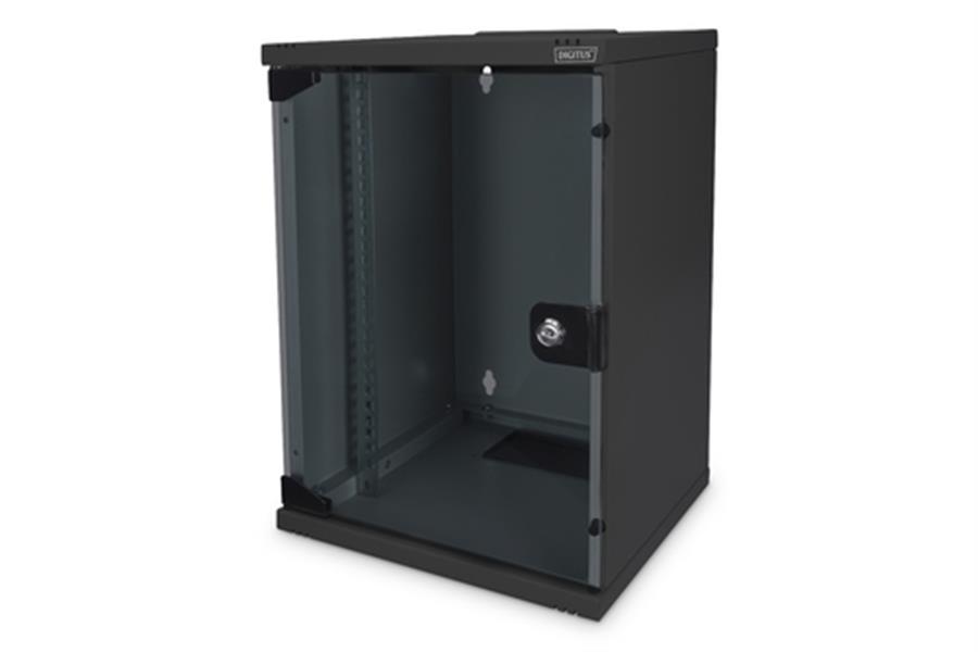 9U wall mounting cabinet 464x312x300 mm - Black