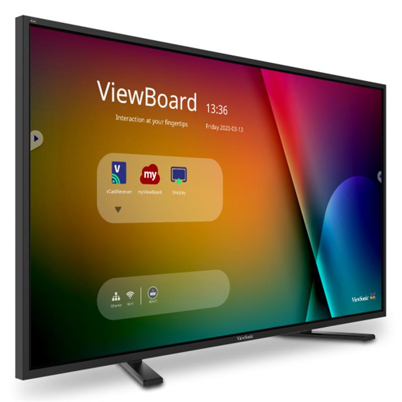 Viewsonic IFP4320 touch screen-monitor 109,2 cm (43"") 3840 x 2160 Pixels Dual-touch Zwart