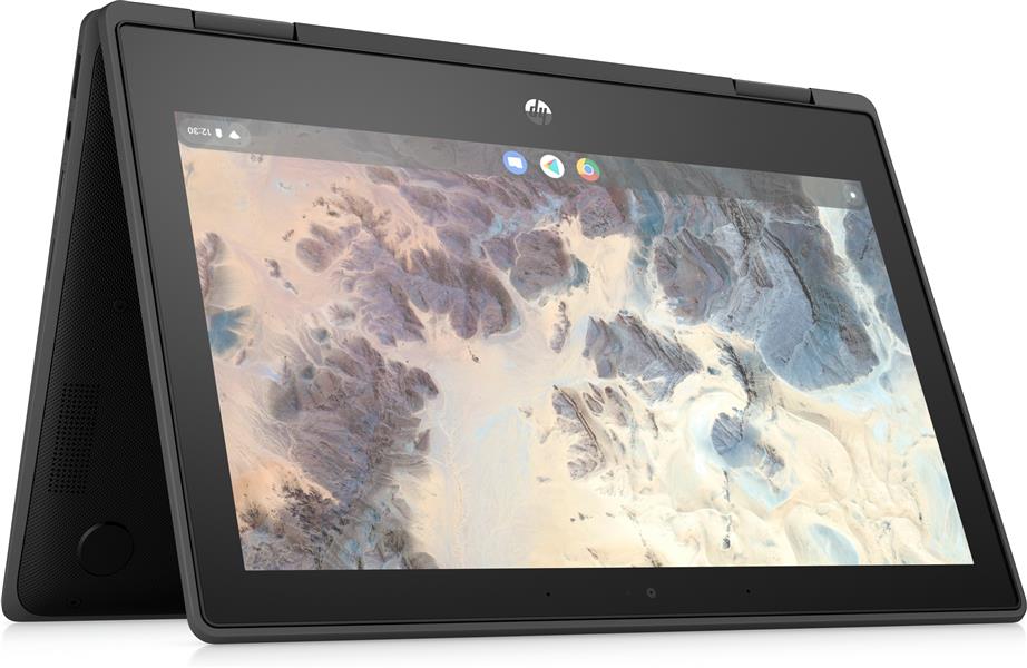 HP Chromebook x360 11 G4 N5100 29,5 cm (11.6"") Touchscreen HD Intel® Celeron® 4 GB LPDDR4x-SDRAM 32 GB eMMC Wi-Fi 6 (802.11ax) Chrome OS Zwart