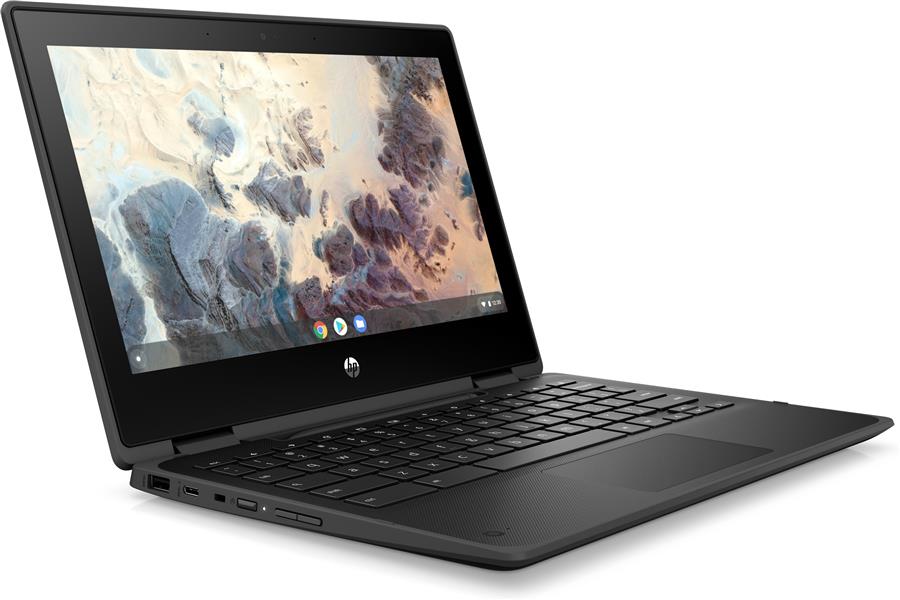 HP Chromebook x360 11 G4 N5100 29,5 cm (11.6"") Touchscreen HD Intel® Celeron® 4 GB LPDDR4x-SDRAM 32 GB eMMC Wi-Fi 6 (802.11ax) Chrome OS Zwart