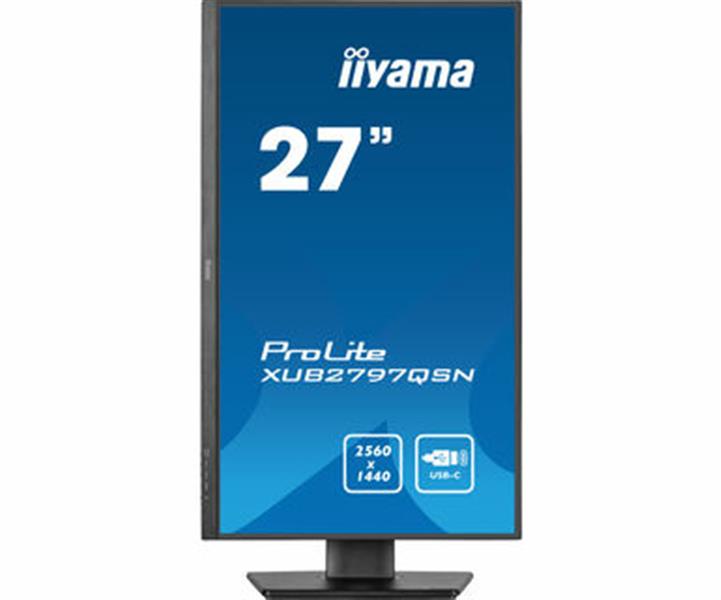 iiyama ProLite XUB2797QSN-B1 computer monitor 68,6 cm (27"") 2560 x 1440 Pixels Wide Quad HD LED Zwart