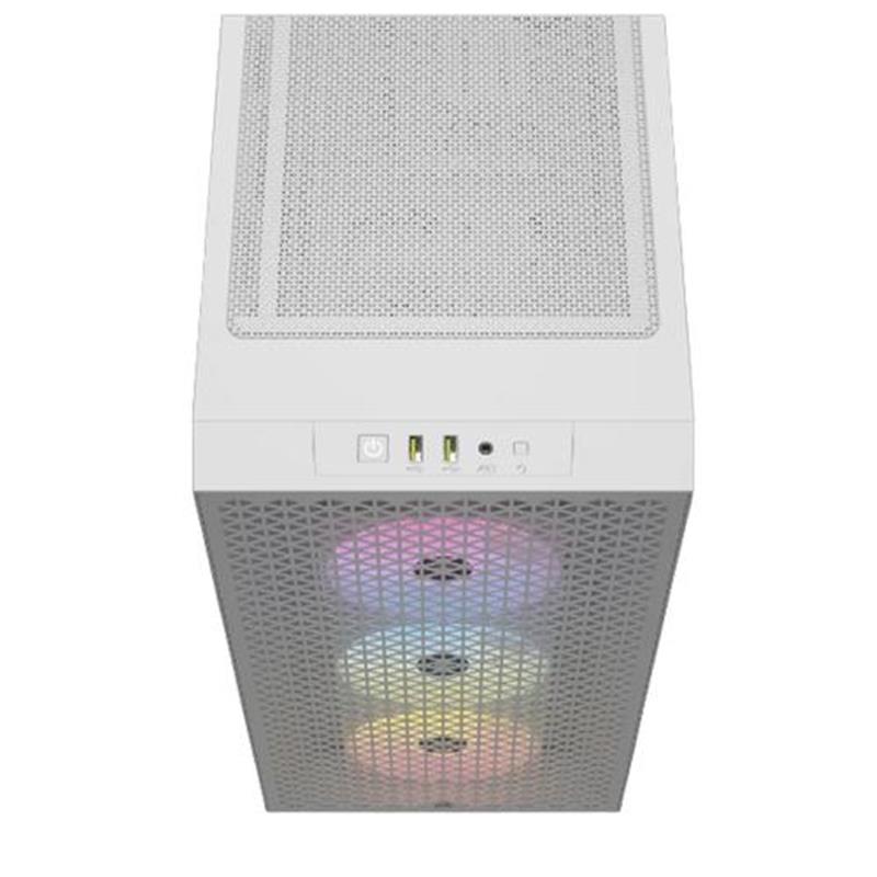 3000D RGB Tempered Glass Mid-Tower White