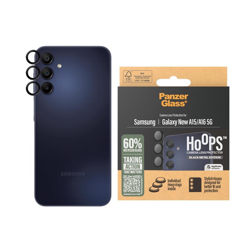 PanzerGlass Hoops Black Lens Protector Samsung New A15