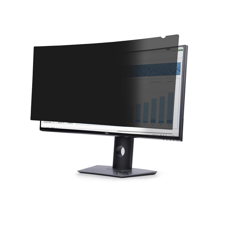 StarTech.com Privacy Filter voor Dell P3424WE Ultra-Wide 21:9 Curved Monitor, Dubbezijdige Filter Mat/Glanzend, Computer Monitor Screen Protector, TAA