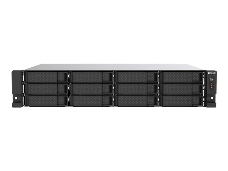 QNAP TS-1273AU-RP-8G data-opslag-server NAS Rack (2U) Ethernet LAN Aluminium, Zwart V1500B
